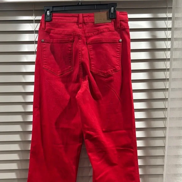 Judy Blue Vibrant Red Straight-Leg Jeans - Picture 3 of 3